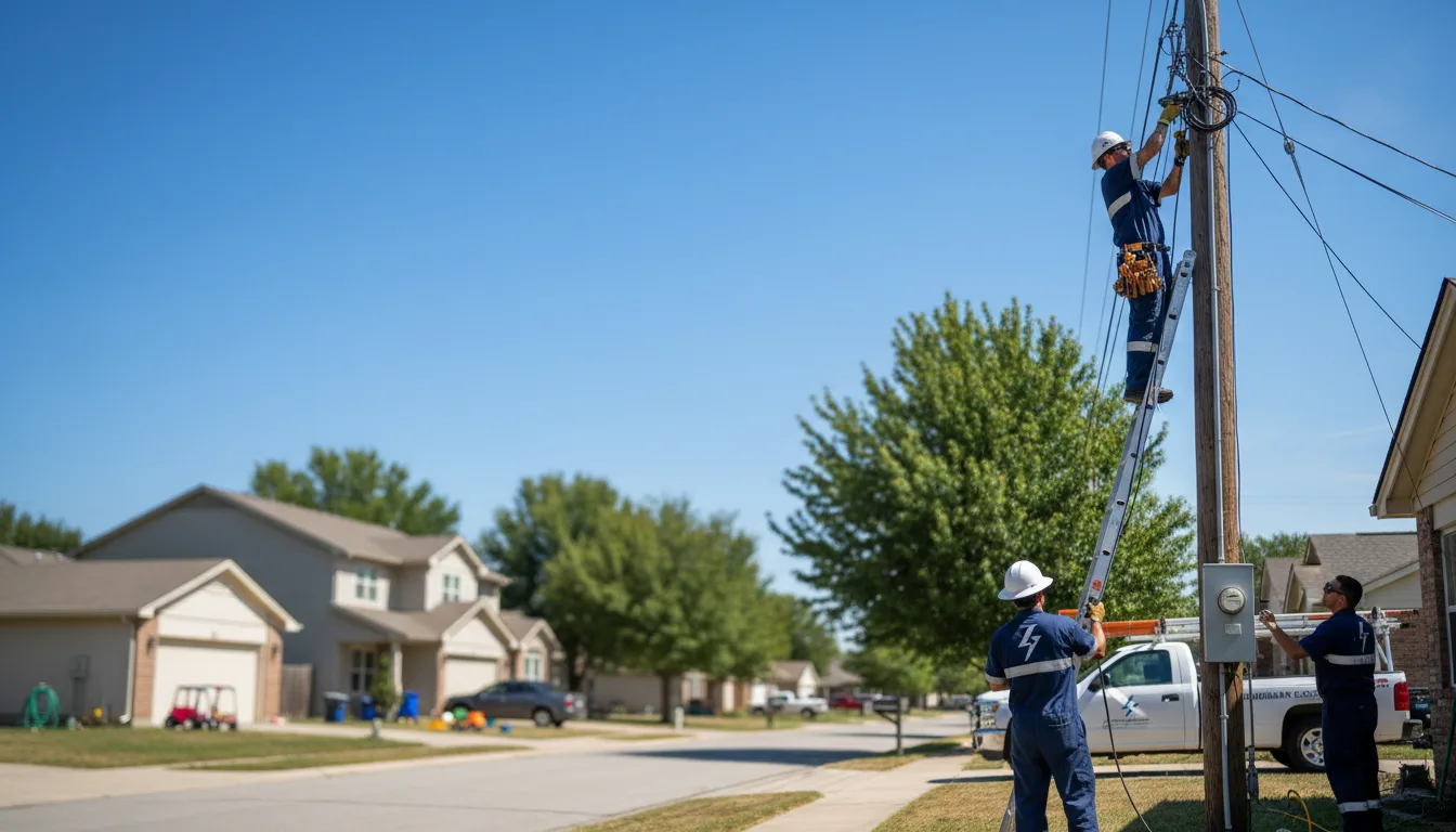 Residential electrician providing installation services in Mathews, LA